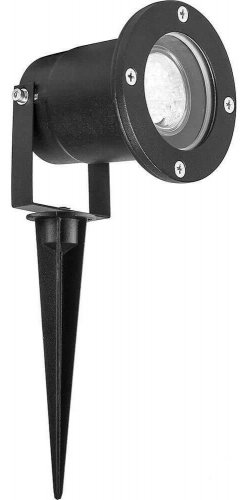 Светильник тротуарный (грунтовый) Feron ДТУ-7ВТ 4000К с лампой GU10 IP65 Черный картинка 